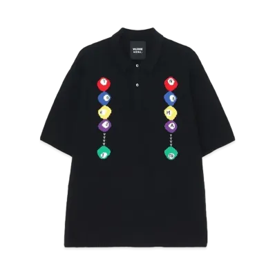 WILDSIDE Yohji Yamamoto x NOMA t.d. Billiard Knit Polo "Black"