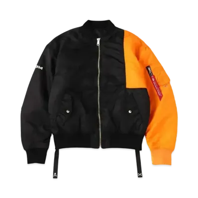 mastermind JAPAN x C2H4 Made By Alpha Industries Bomber Jacket "Black Orange"