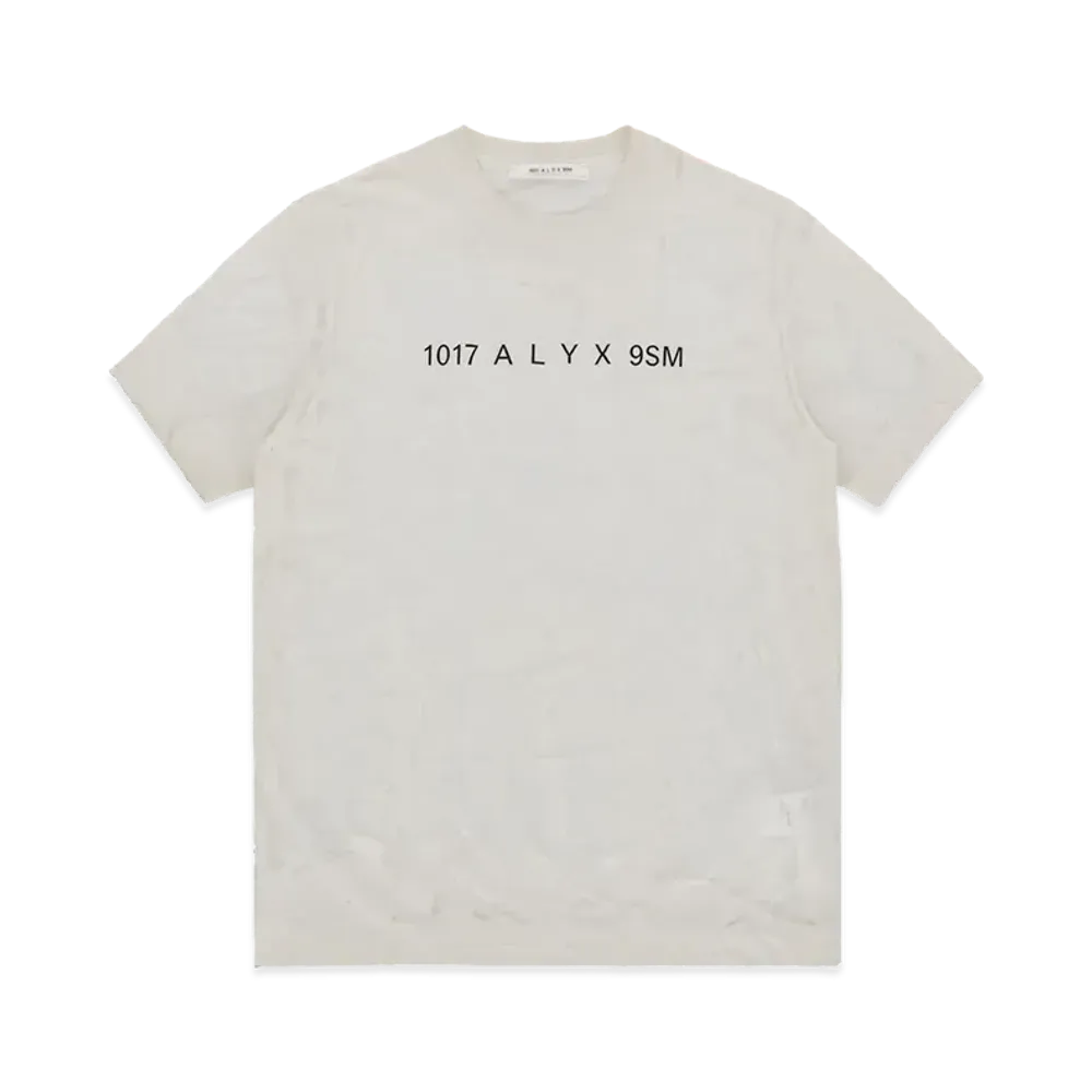 1017 ALYX 9SM Translucent Graphic S/S T-Shirt "DirtyOffWhite"