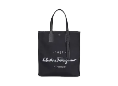 Salvatore Ferragamo Tote Bag "Black/Rhinoceros Grey"