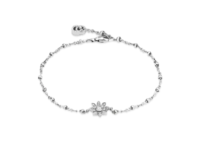 GUCCI Gucci Flora 18K Bracelet With Diamonds "Silver"
