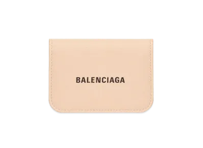BALENCIAGA Cash Mini Wallet "Beige"