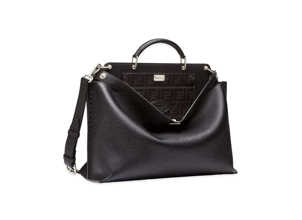 FENDI Peakabo Essential Leather Bag "Black"