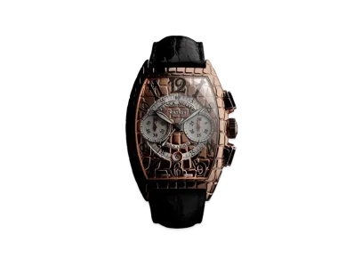 FRANCK MULLER Gold Croco Chronograph