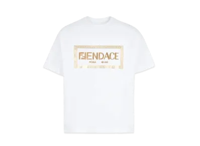 FENDI x Versace Fendace White Jersey Logo T-Shirt "White"