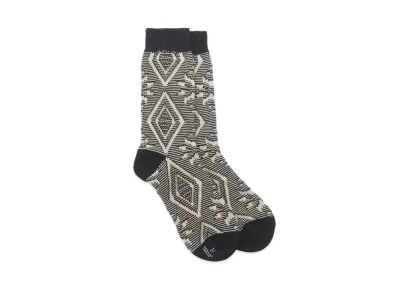 Yohji Yamamoto Y's NORDIC JACQUARD NORDIC PATTERN SOCKS "White"