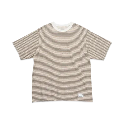 uniform experiment Multi Border Tee "Beige"