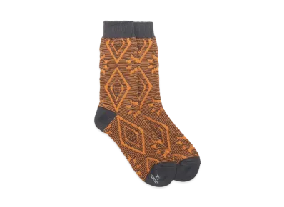 Yohji Yamamoto Y's NORDIC JACQUARD NORDIC PATTERN SOCKS "Yellow"