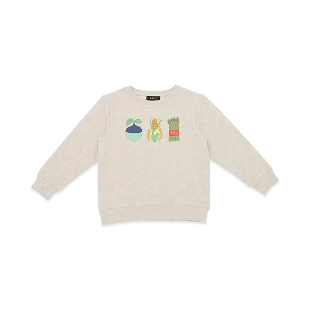 A.P.C. Sweat Happy "Heathered Ecru"