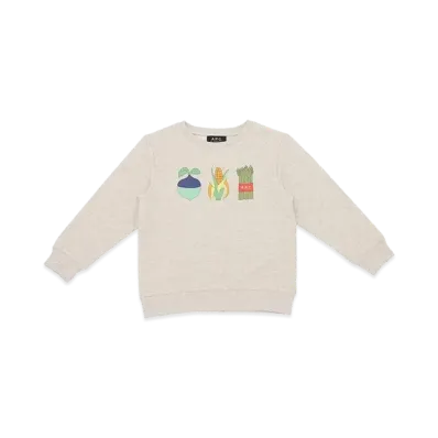 A.P.C. Sweat Happy "Heathered Ecru"
