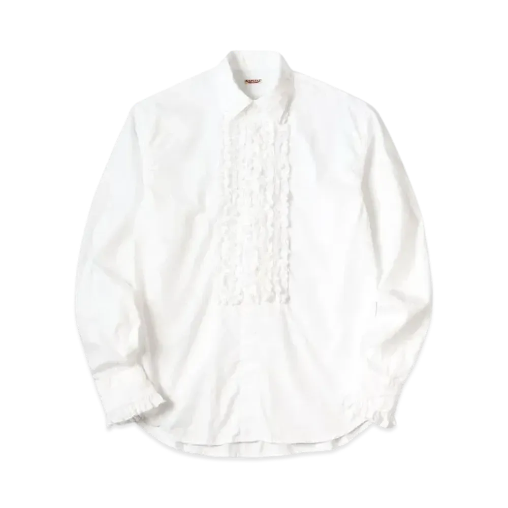 KAPITAL Broad Frills Shirt "White"