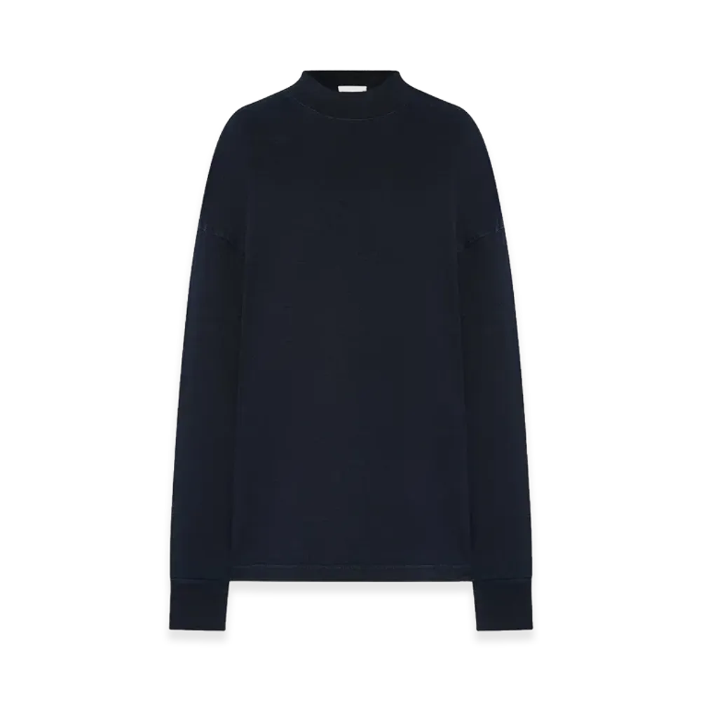 The Row Women's Raveena Cotton T-Shirt "Indigo"