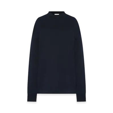 The Row Women's Raveena Cotton T-Shirt "Indigo"