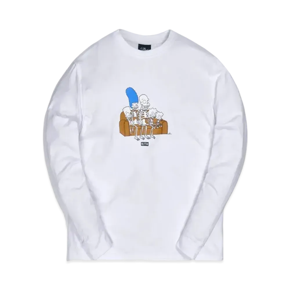 Kith The Simpsons Couch L/S Tee "White"