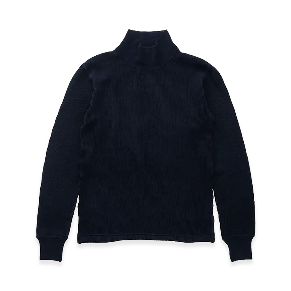visvim Solar Waffle Skivvy L/S (Superfine) "Navy"