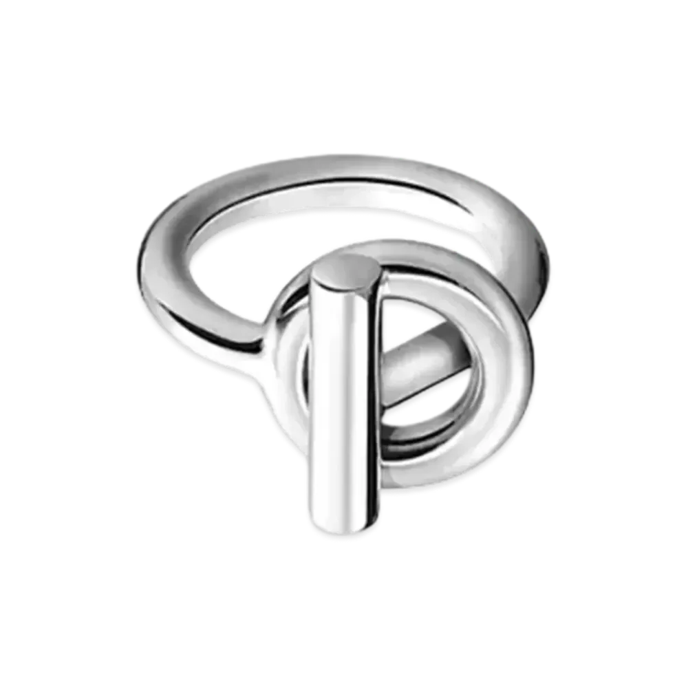 Hermes Echappee Ring Medium Model "Silver"
