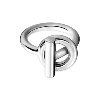 Hermes Echappee Ring Medium Model "Silver"