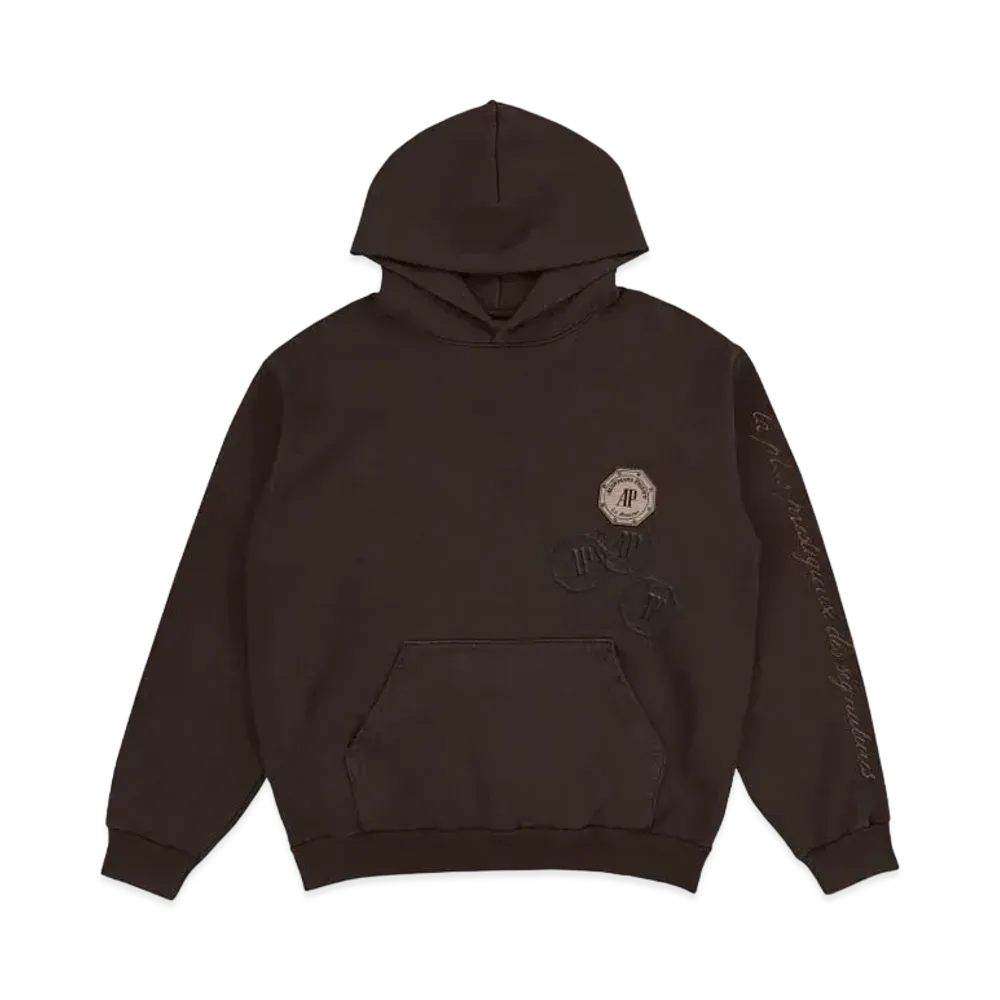 Travis Scott Cactus Jack x AP Emblem Hoodie "Brown"