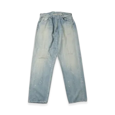 A.PRESSE No.37 Washed Wide Denim Pants "Bleach"