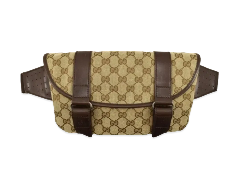 グッチ GGキャンバス ウエストバッグ "ブラウン" 145851