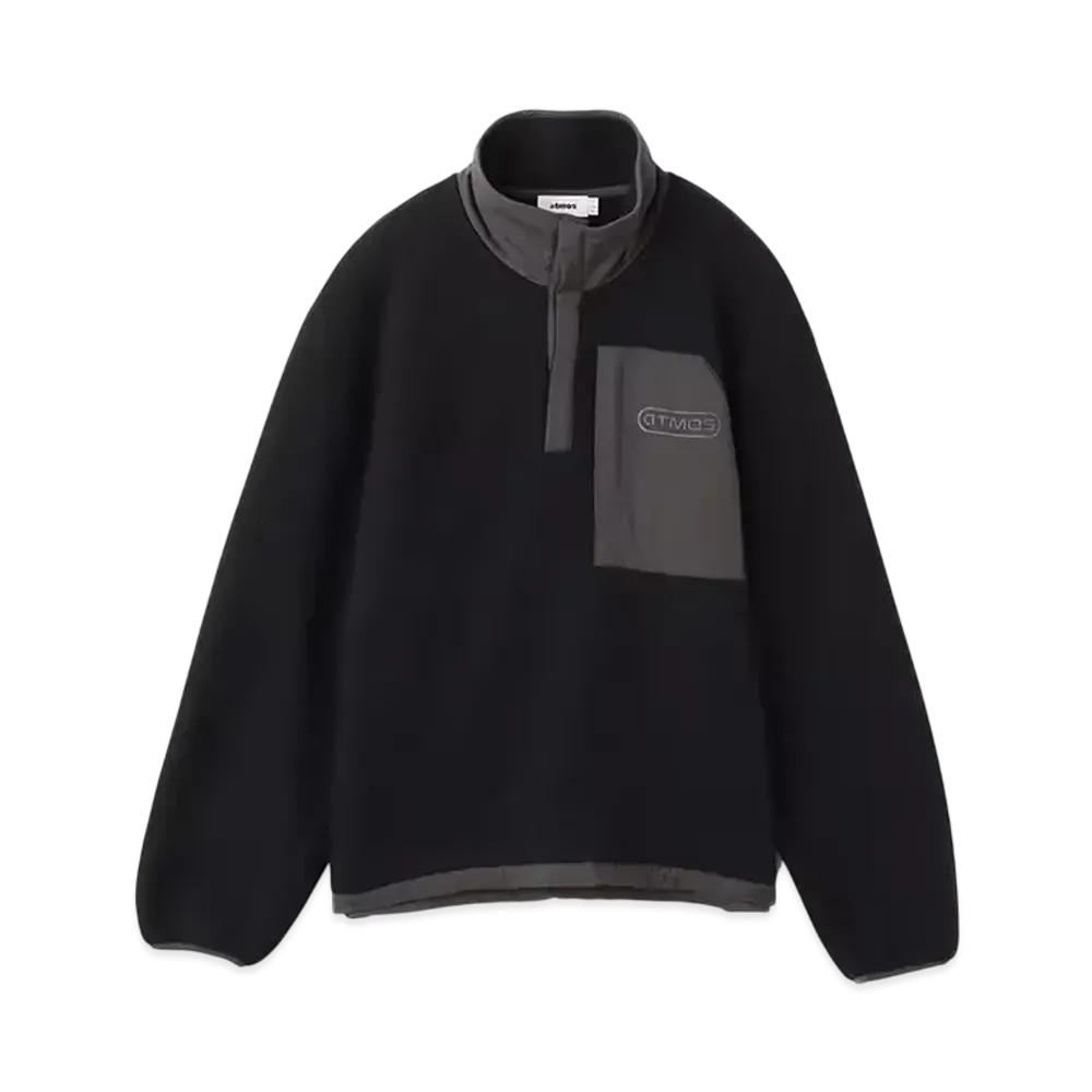 atmos Recycled Heavy Weight Fleece Tops "Black"