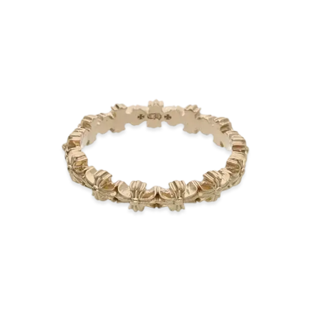 Chrome Hearts 22K Tiny Plus Band Ring "Yellow Gold"