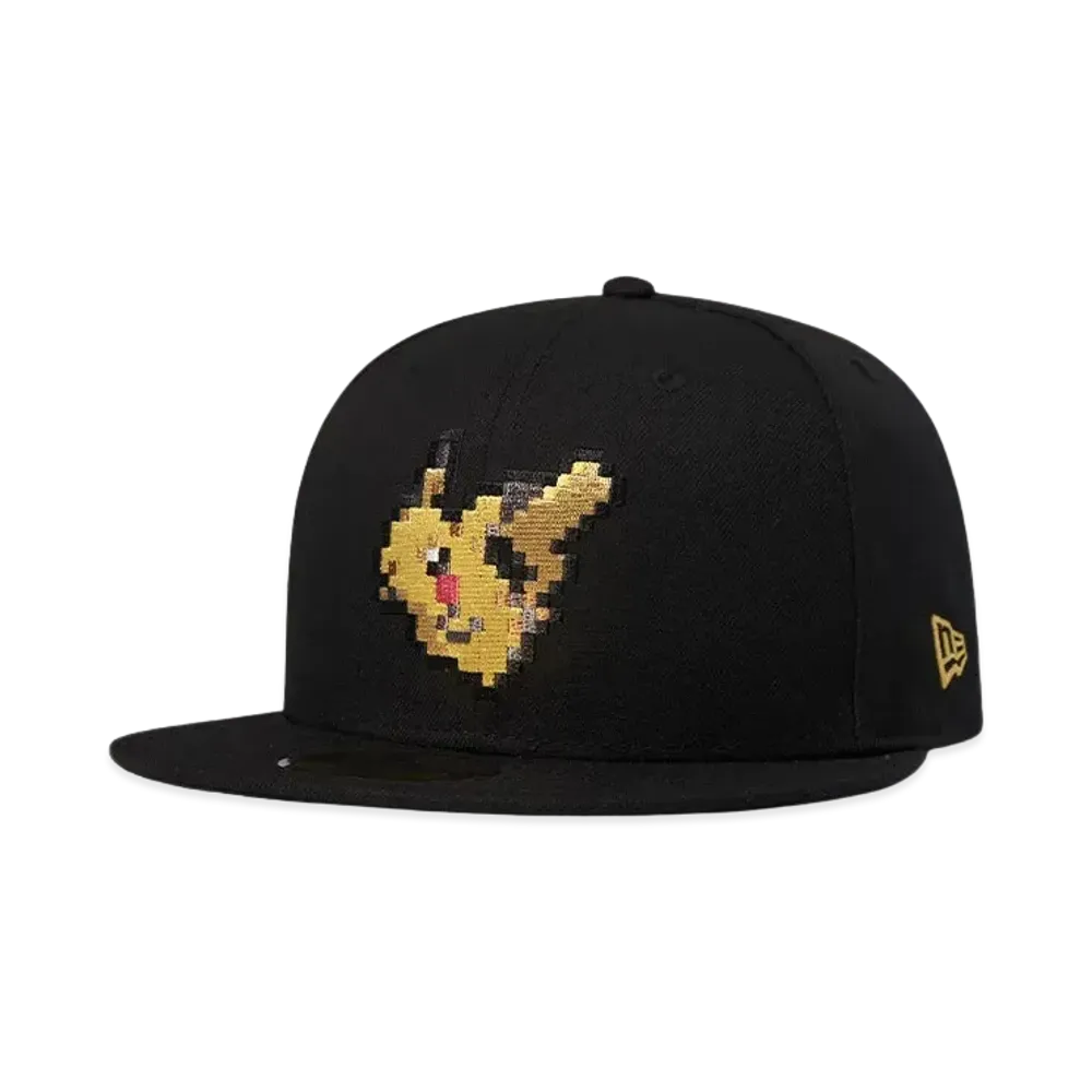 NEW ERA Pokemon 59FIFTY 8Bit Pikachu "Black"