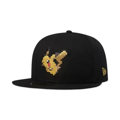 NEW ERA Pokemon 59FIFTY 8Bit Pikachu "Black"