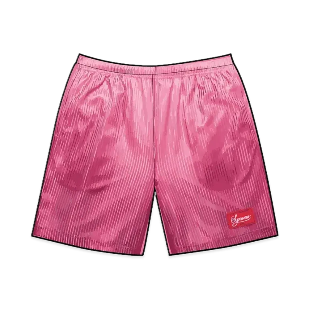 Supreme Gradient Mesh Stripe Baggy Short "Magenta"