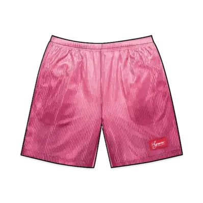 Supreme Gradient Mesh Stripe Baggy Short "Magenta"