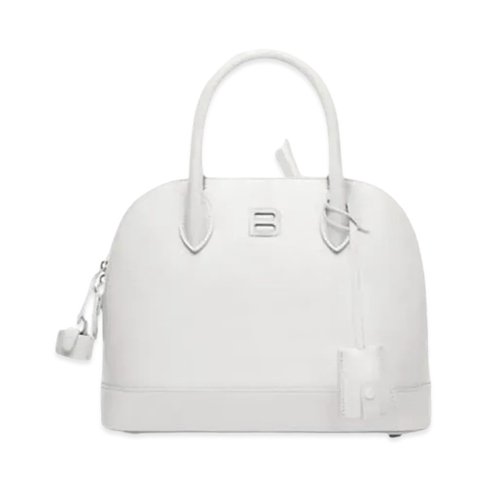 BALENCIAGA Women's Ville Supple Small Top Handle Bag "White"