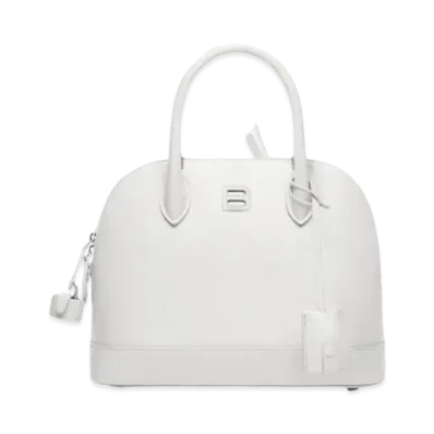BALENCIAGA Women's Ville Supple Small Top Handle Bag "White"