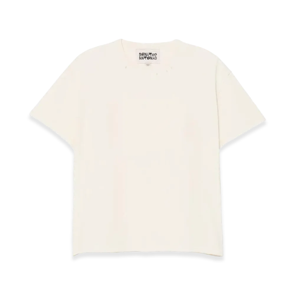 ZARA x Bad Bunny Benito Antonio Washed Cropped Tee "Butter"
