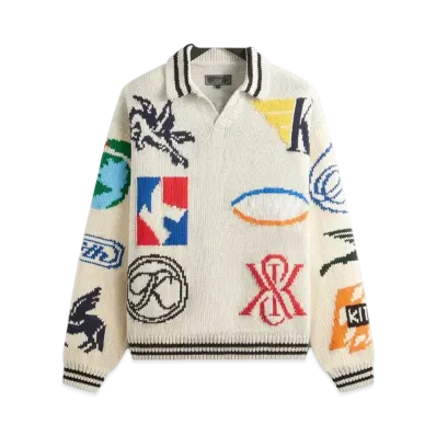 Kith Nelson Rugby Sweater "Light Heather Grey"