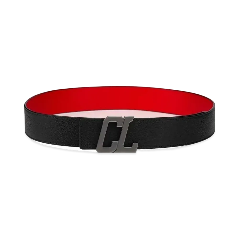 Christian Louboutin Happy Rui CL Logo Belt "Black"