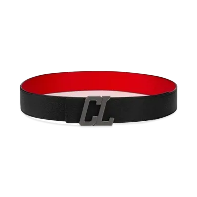 Christian Louboutin Happy Rui CL Logo Belt "Black"