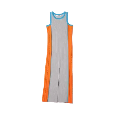 atmos pink Multicolor Long Dress "Gray"