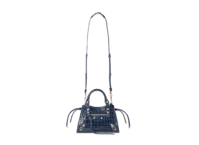 BALENCIAGA Women's Neo Classic Mini Top Handle Bag "Navy"