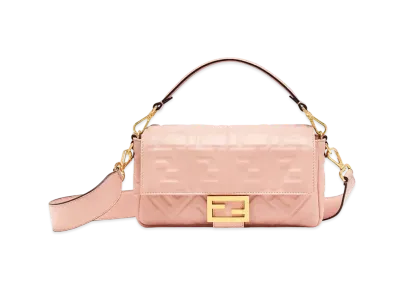 FENDI Baguette Nappa Leather Bag "Pink"