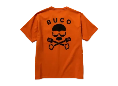THE REAL McCOY'S BUCO TEE / SKULL PISTON "Orange"