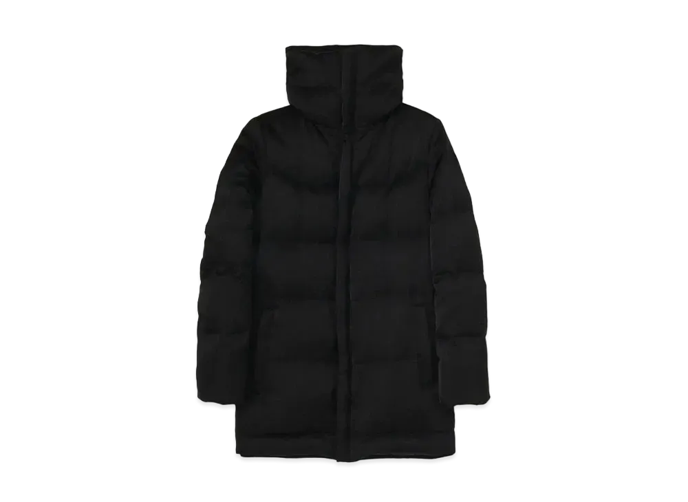 Yohji Yamamoto TWILL DOWN SHORT COAT "Black"