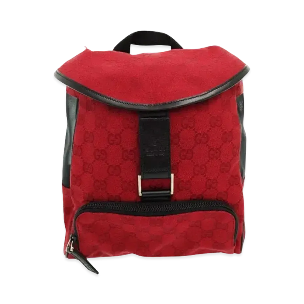 GUCCI Mini Backpack GG Canvas "Red"