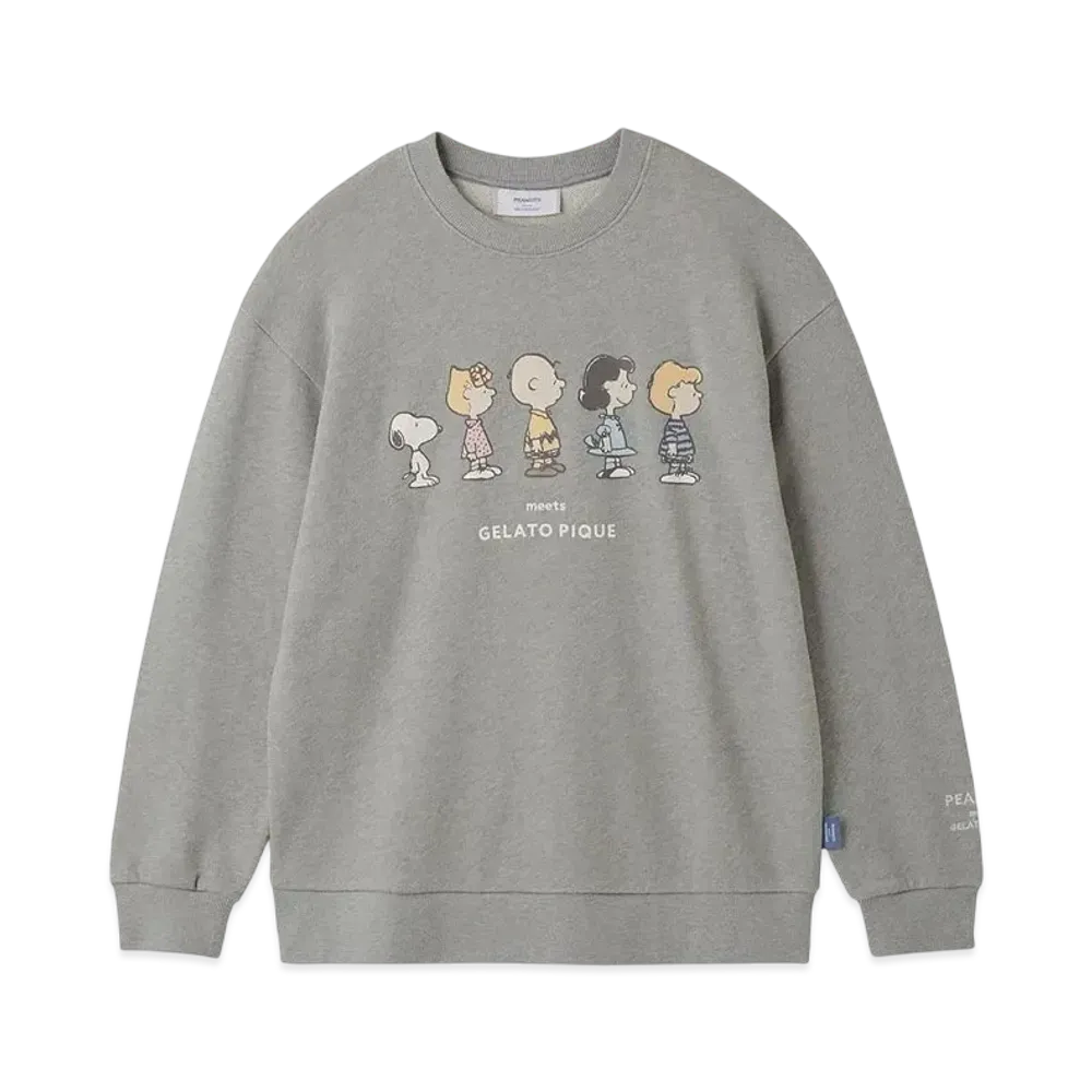 GELATO PIQUE x PEANUTS Homme Fleece Pullover "Gray"