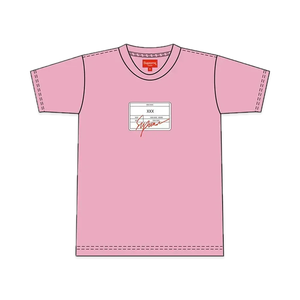 Supreme Signature Label S/S Top "Pink"