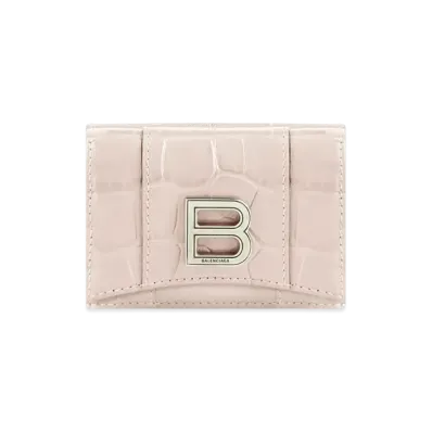 BALENCIAGA Hourglass Mini Wallet "Pink"