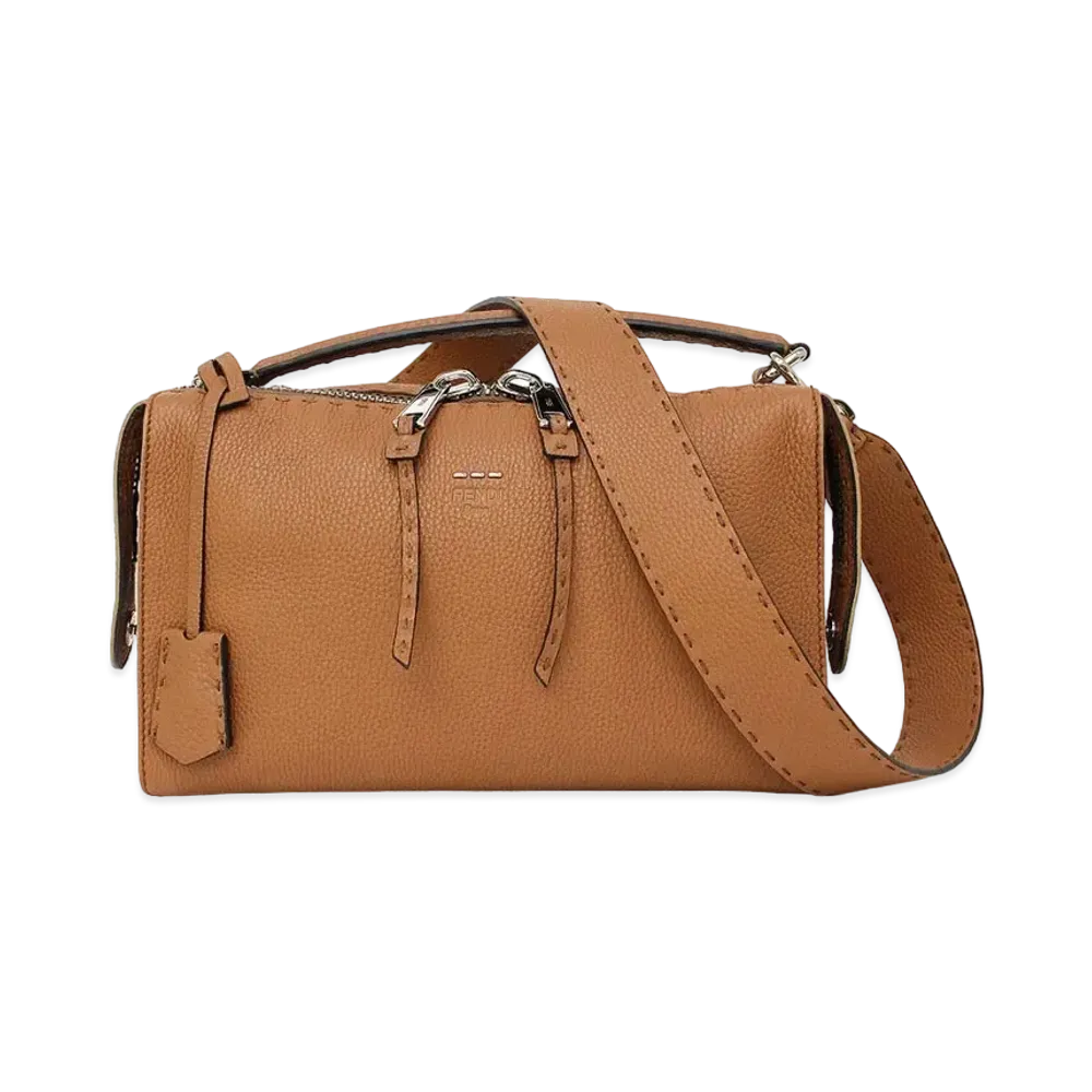 FENDI Lei Selleria Leather 2WAY Bag "Brown"