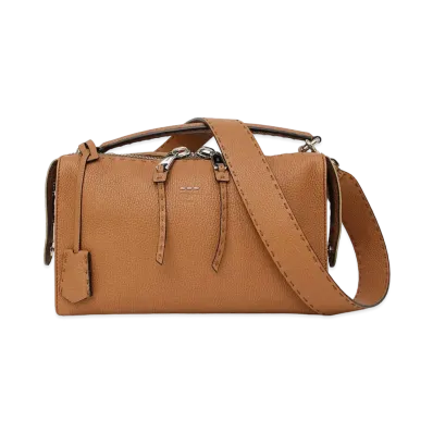 FENDI Lei Selleria Leather 2WAY Bag "Brown"