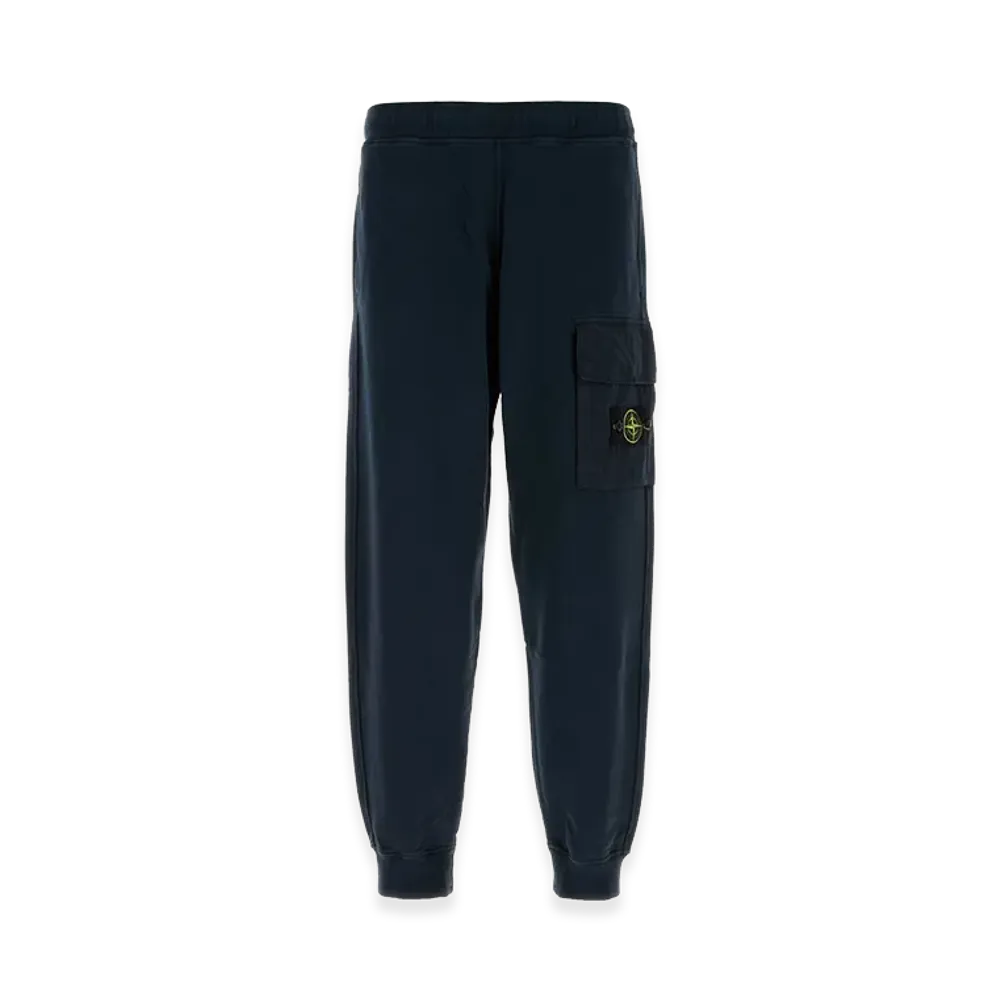 Stone Island Navy Blue Cotton Joggers "Blue"