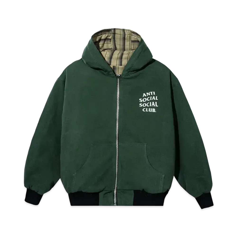 ANTI SOCIAL SOCIAL CLUB Reversible Work Jacket "Plaid/Deep Green"