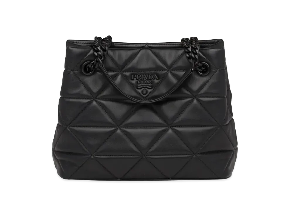 PRADA Nappa Leather Spectrum Tote Bag "Black"